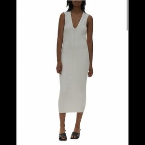 HELMUT LANG Rib-Knit Midi-Dress